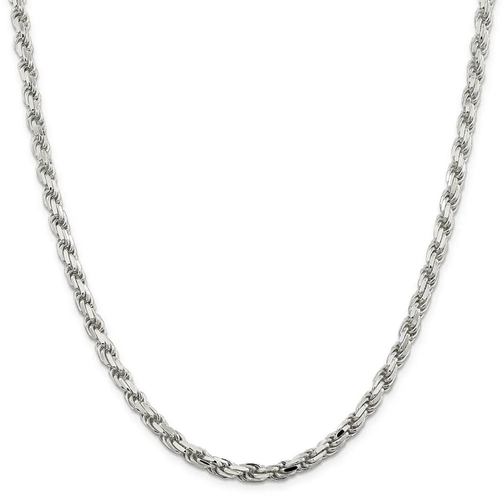 Rope Chain in Sterling Silver, 24" – Image 1 of 3