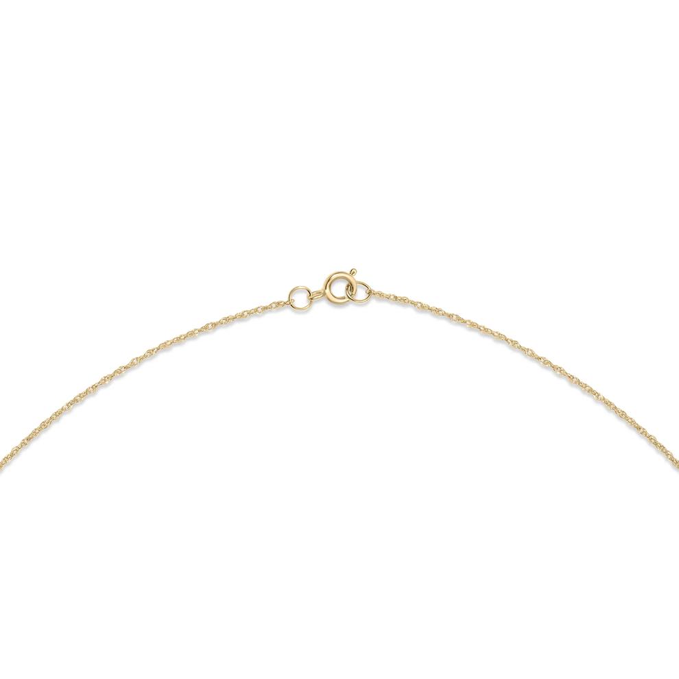 Pink Tourmaline &amp; Diamond Starburst Halo Pendant Necklace in 10K Yellow Gold (1/3 ct. tw.) – Image 2 of 4