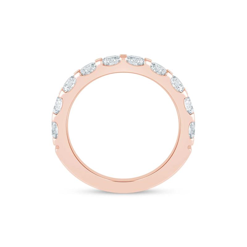 Lab Grown Diamond Wedding Band in 14K Rose Gold &#40;2 ct. tw.&#41; – Image 2 of 3