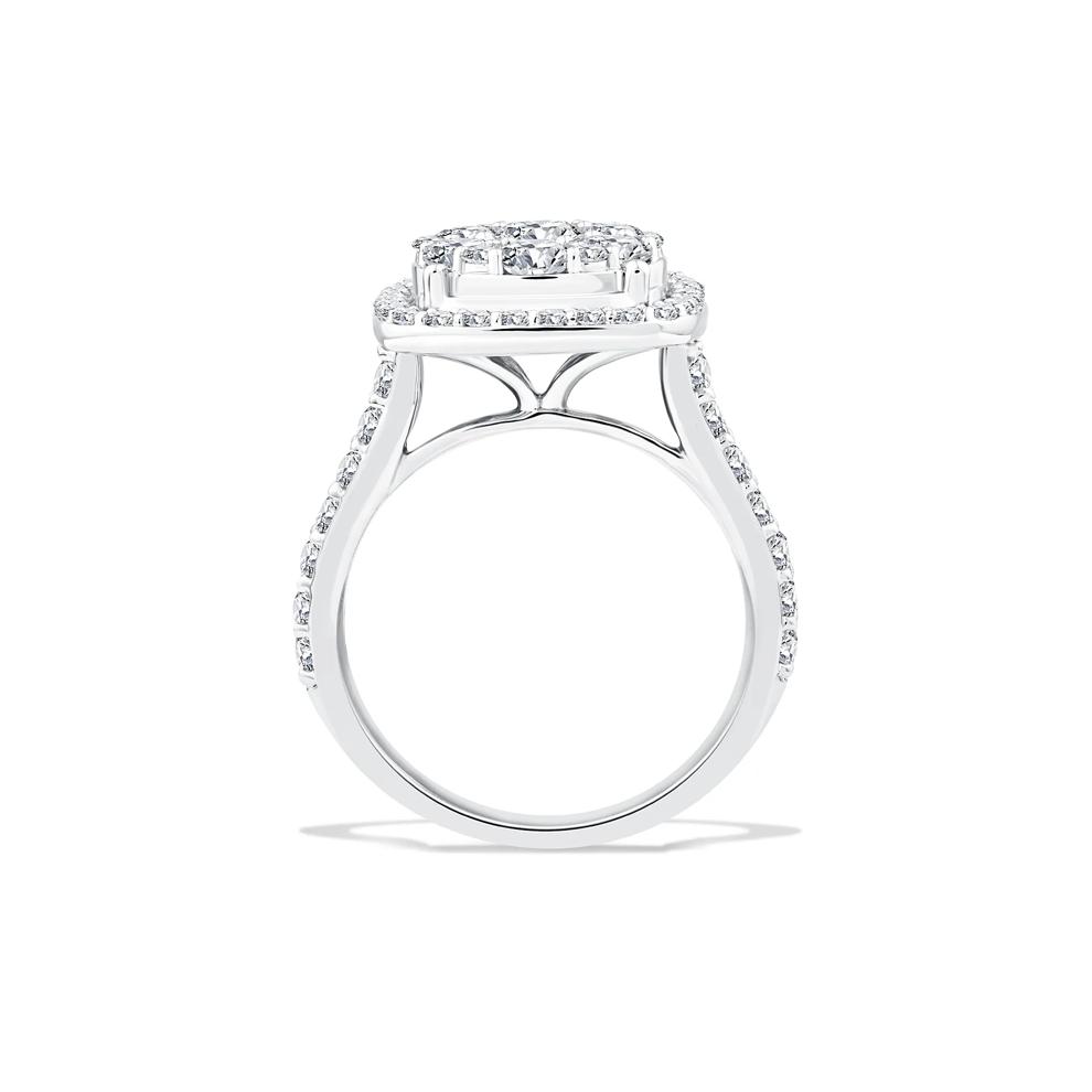 Lab Grown Diamond Composite Engagement Set in 10K White Gold (4 ct. tw.) – Image 2 of 6