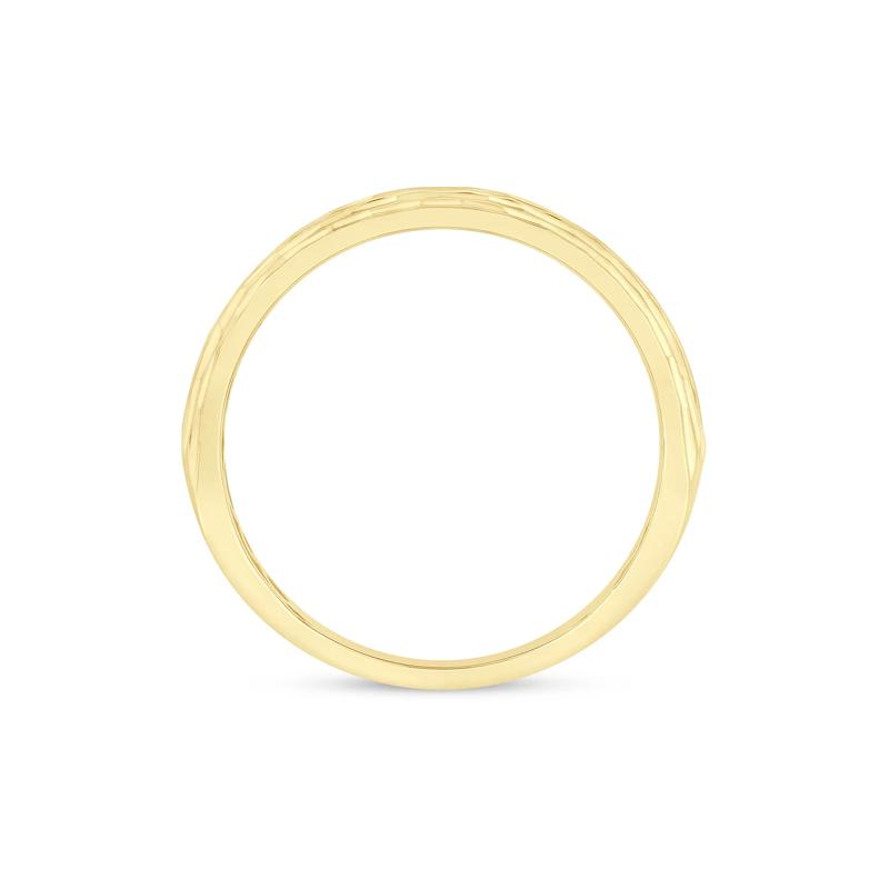 Men&#39;s Black Diamond Band in 10K Yellow Gold &#40;1/2 ct. tw.&#41; – Image 2 of 3