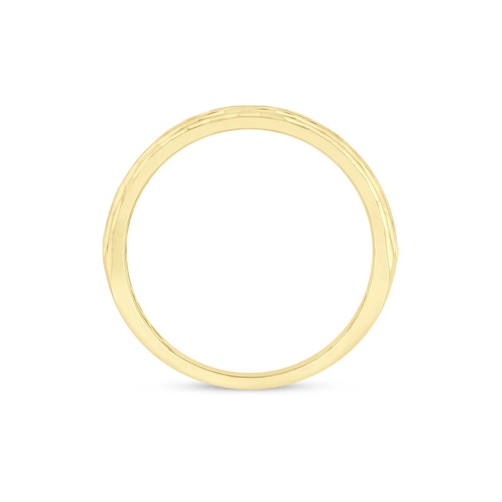 Men's Black Diamond Band in 10K Yellow Gold (1/2 ct. tw.) – Image 2 of 3