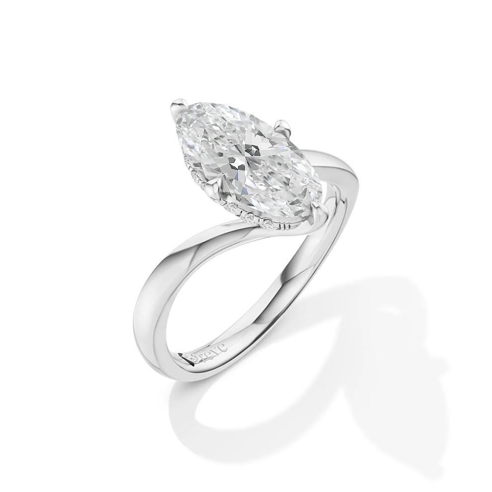 Andi Lab Grown Diamond Moval Engagement Ring in 14K White Gold (2 1/7 ct. tw.) – Image 4 of 4