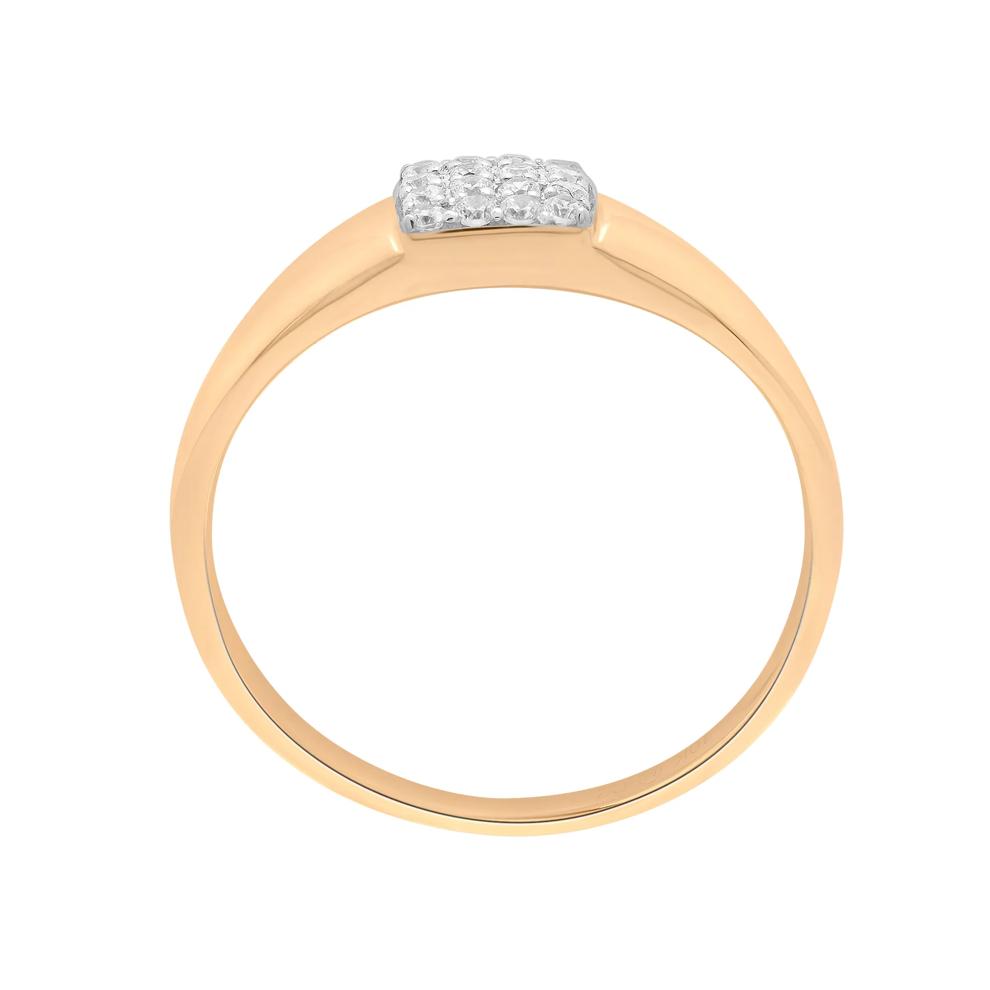 Round Diamond Ring in 10K Yellow Gold (1/10 ct. tw.) – Image 3 of 5