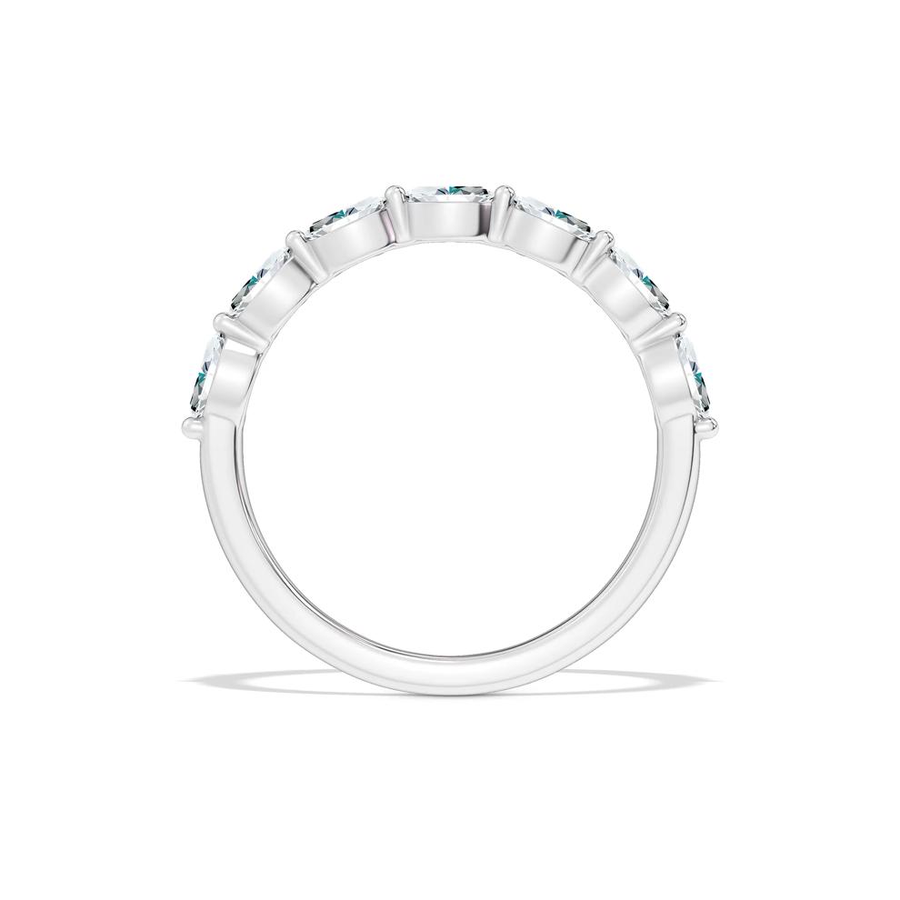 Lab Grown Diamond Open Double Row Band in 14K White Gold (3/4 ct. tw.) – Image 2 of 4