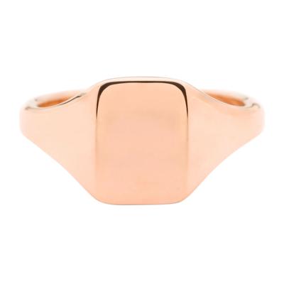 Rectangle Signet Ring in 10K Rose Gold
