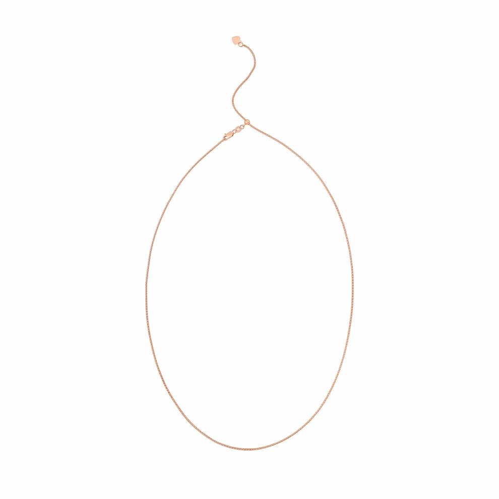 Adjustable Popcorn Chain in 10K Rose Gold, 1.15mm, 22" – Image 2 of 3