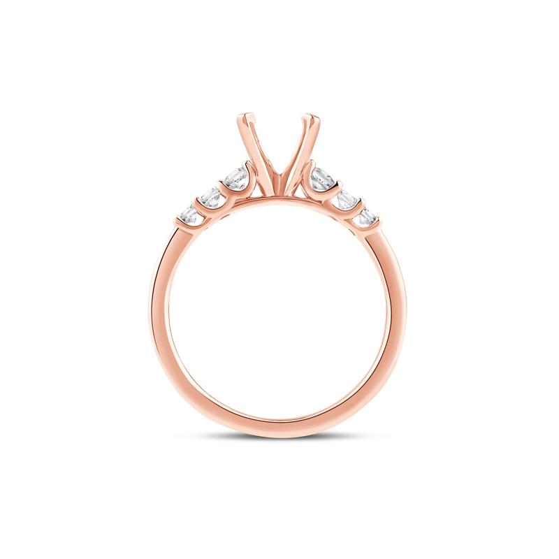 Diamond Semi-Mount in 14K Rose Gold &#40;1/4 ct. tw.&#41; – Image 2 of 5