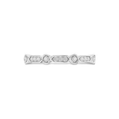 Diamond Stack Band in 10K White Gold (1/10 ct. tw.)