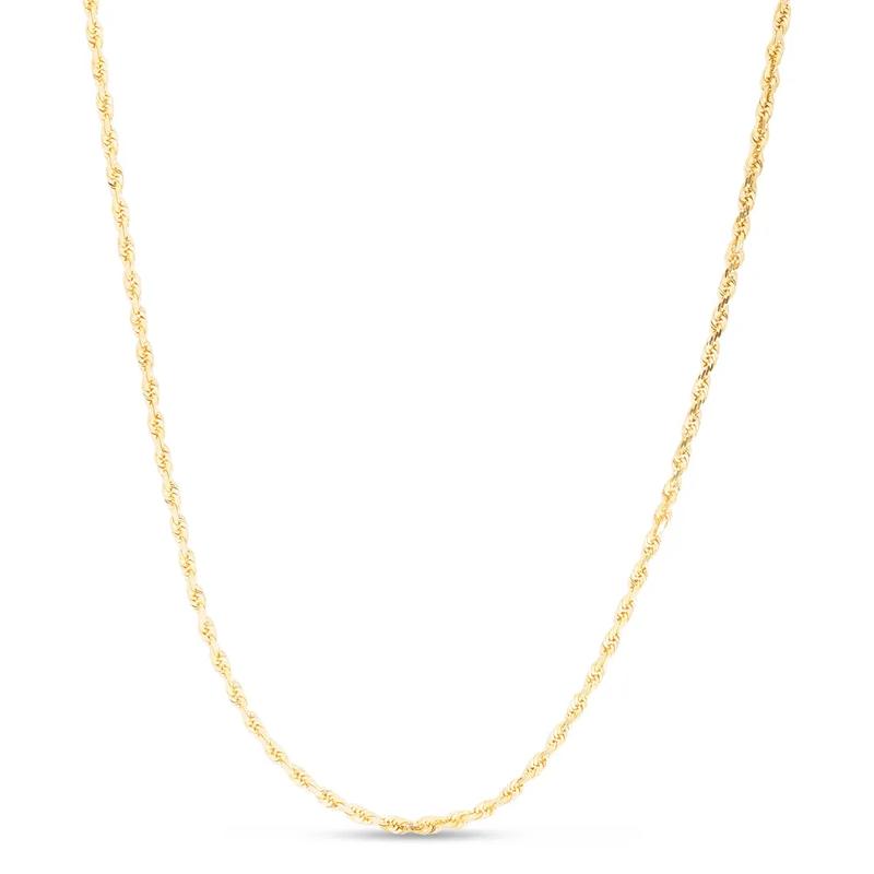 Rope Chain Necklace in 14K Yellow Gold, 1.5mm, 20&rdquo; – Image 1 of 3
