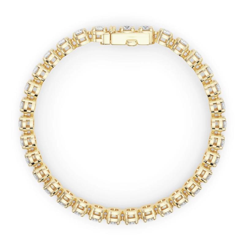 Lab Grown Diamond Tennis Bracelet in 14K Yellow Gold &#40;10 3/8 ct. tw.&#41; – Image 2 of 4