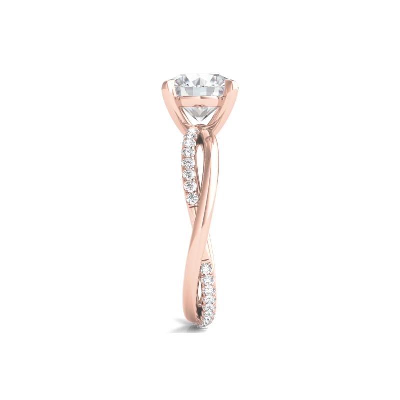 Lab Grown Diamond Engagement Ring in 14K Rose Gold &#40;2 1/3 ct. tw.&#41; – Image 3 of 4
