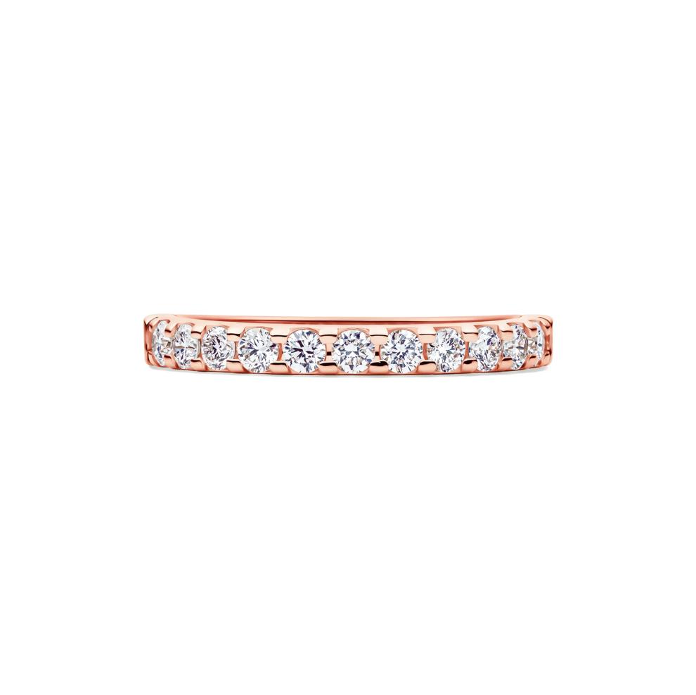 1/2 ct. tw. Lab Grown Diamond Band in 14K Rose Gold – Image 1 of 4