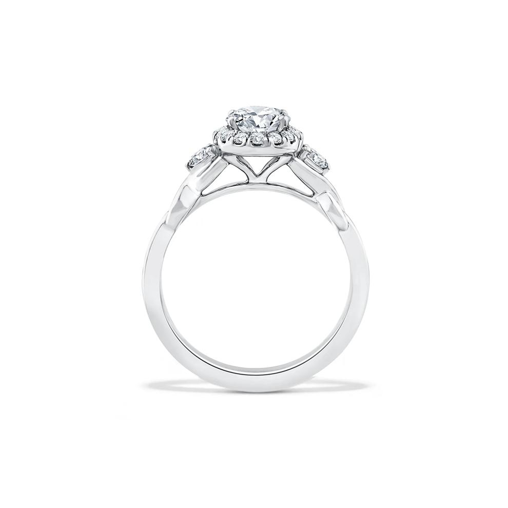 Lab Grown Diamond Oval Engagement Ring in 10K White Gold (1 1/3 ct. tw.) – Image 2 of 4