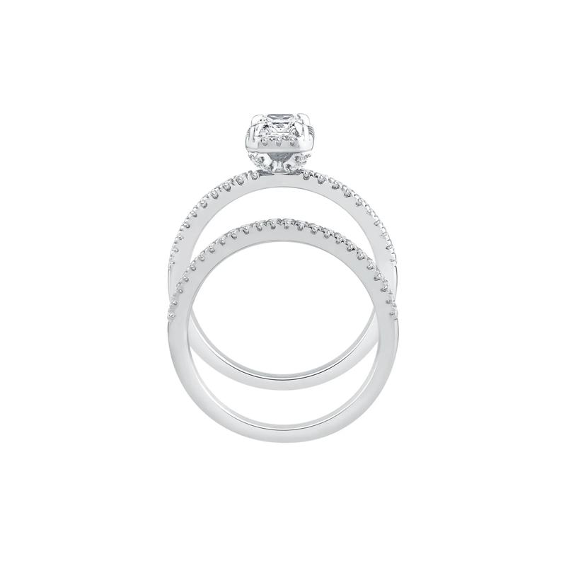 Lab Grown Diamond Engagement Set in 10K White Gold &#40;1 ct. tw.&#41; – Image 2 of 3