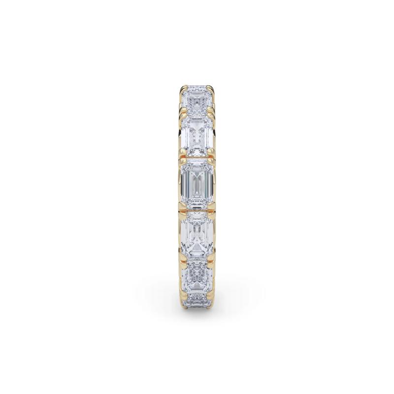 Emerald-Cut Diamond Eternity Band in 14K Yellow Gold &#40;3 7/8 ct. tw.&#41; – Image 3 of 4