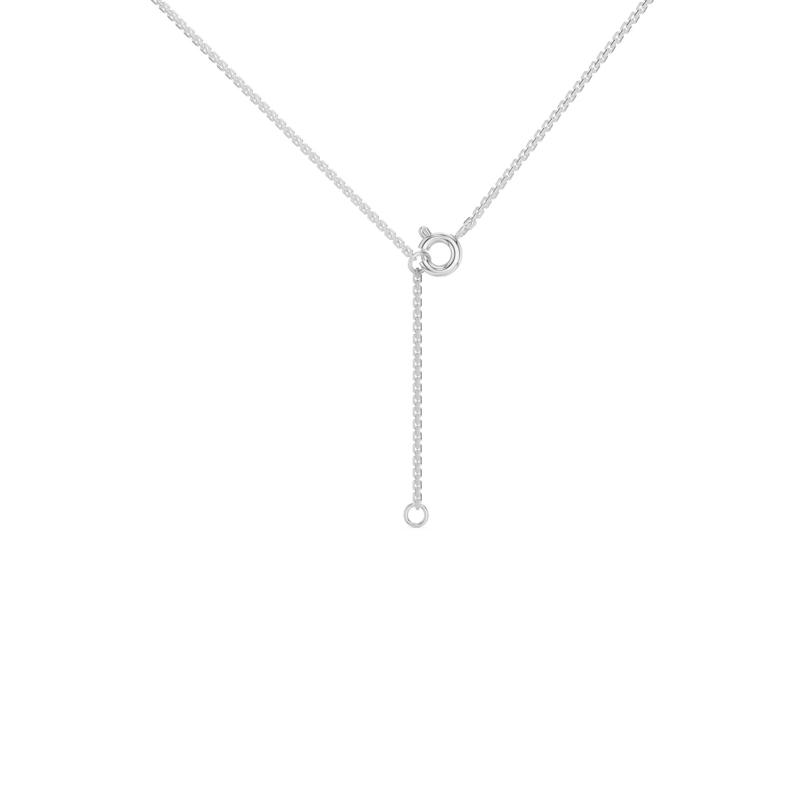 Lab Grown Diamond Round Lariat Necklace in 14K White Gold &#40;1 ct. tw.&#41; – Image 4 of 4