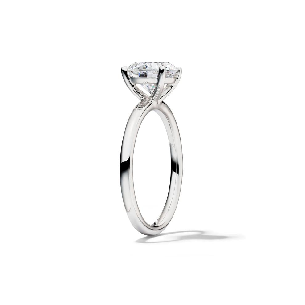 Lab Grown Diamond Solitaire Round Engagement Ring in Platinum (2 ct.) – Image 3 of 4