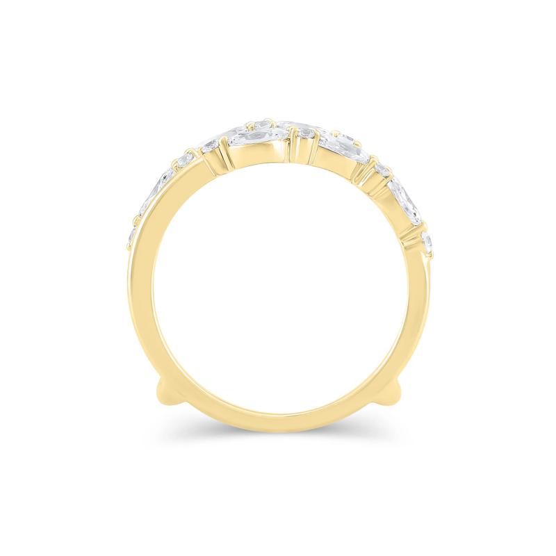 Lab Grown Marquise and Round Diamond Insert Ring in 14K Yellow Gold &#40;3/4 ct. tw.&#41; – Image 3 of 3
