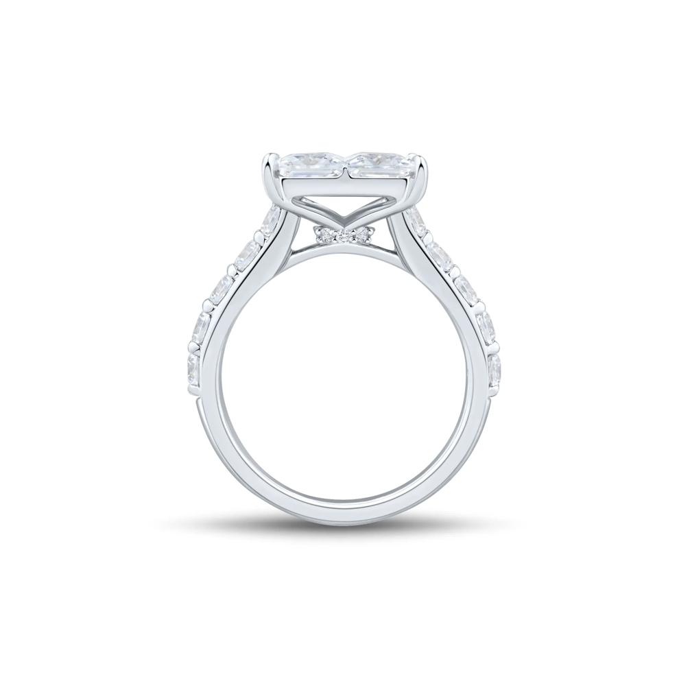 Lab Grown Diamond Composite Engagement Ring in 10K White Gold (4 ct. tw.) – Image 2 of 3