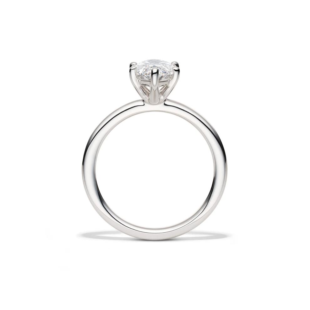 Lab Grown Diamond Solitaire Marquise Engagement Ring in 14K White Gold (2 ct.) – Image 2 of 4