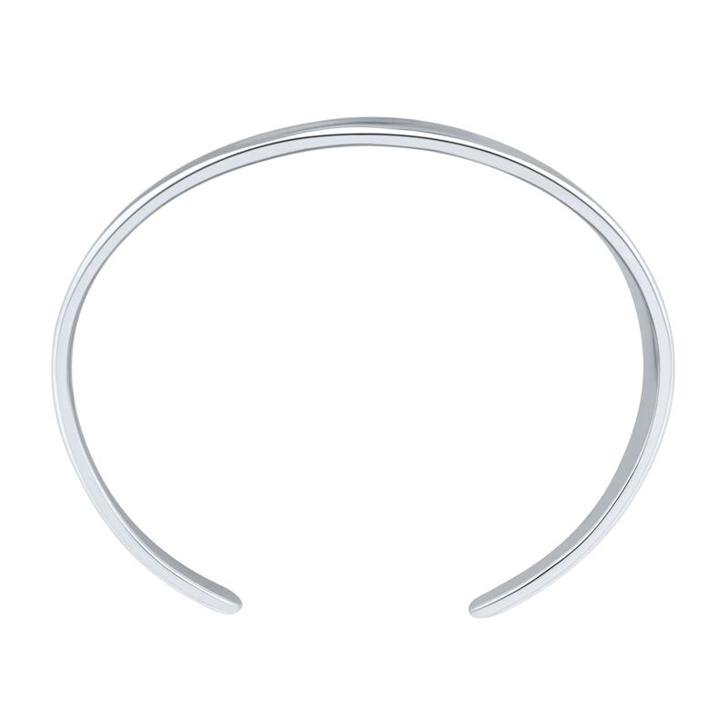 Wavy Cuff Bangle in Sterling Silver – Image 2 of 2