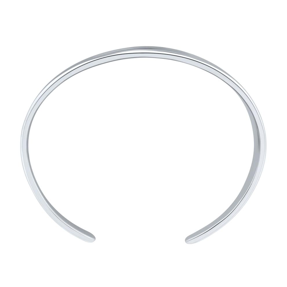 Wavy Cuff Bangle in Sterling Silver – Image 2 of 2