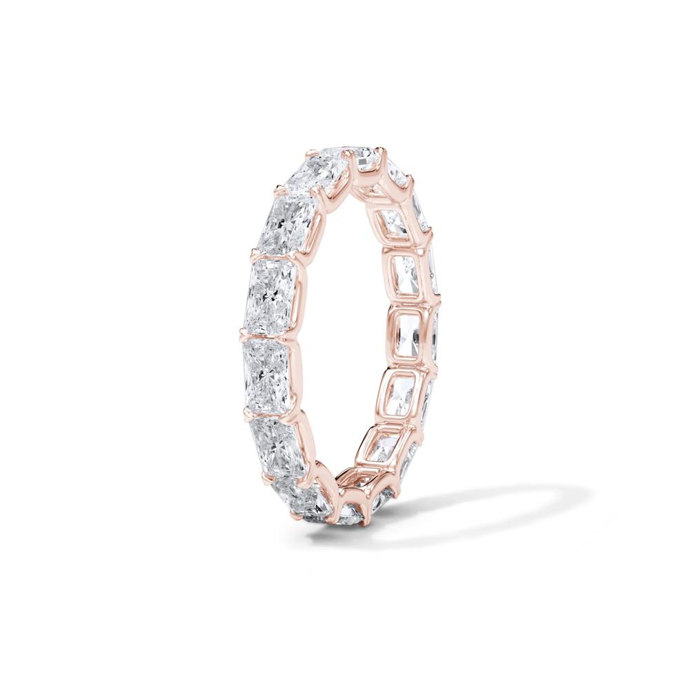 Lab Grown Diamond East-West U-Prong Eternity Band in 14K Rose Gold (3 ct. tw.) – Image 3 of 4