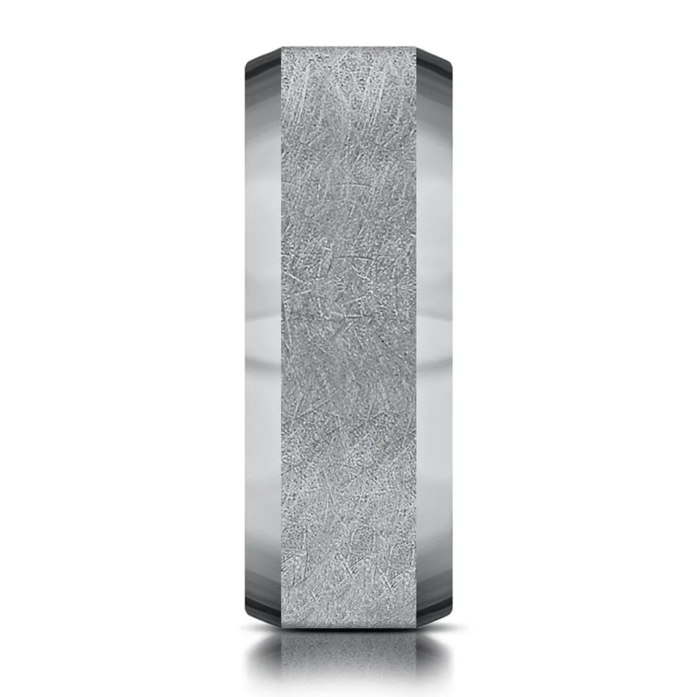 Men's Swirl Finish Band in Tantalum, 8MM – Image 3 of 3