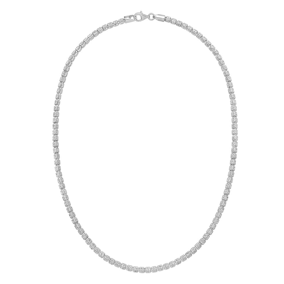Diamond-Cut Ice Chain Necklace in Sterling Silver, 18" – Image 3 of 3