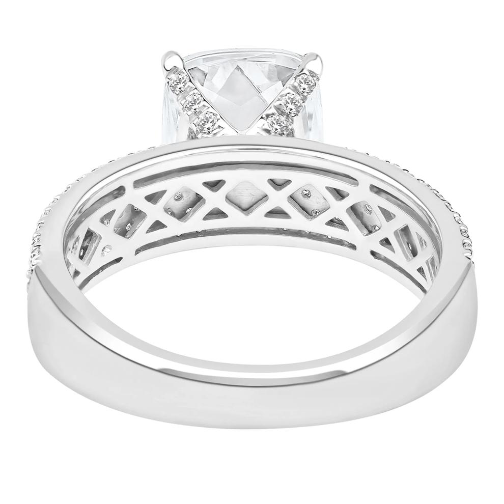 Harper Lab Grown Diamond Engagement Ring in 14K White Gold (3 3/4 ct. tw.) – Image 4 of 5
