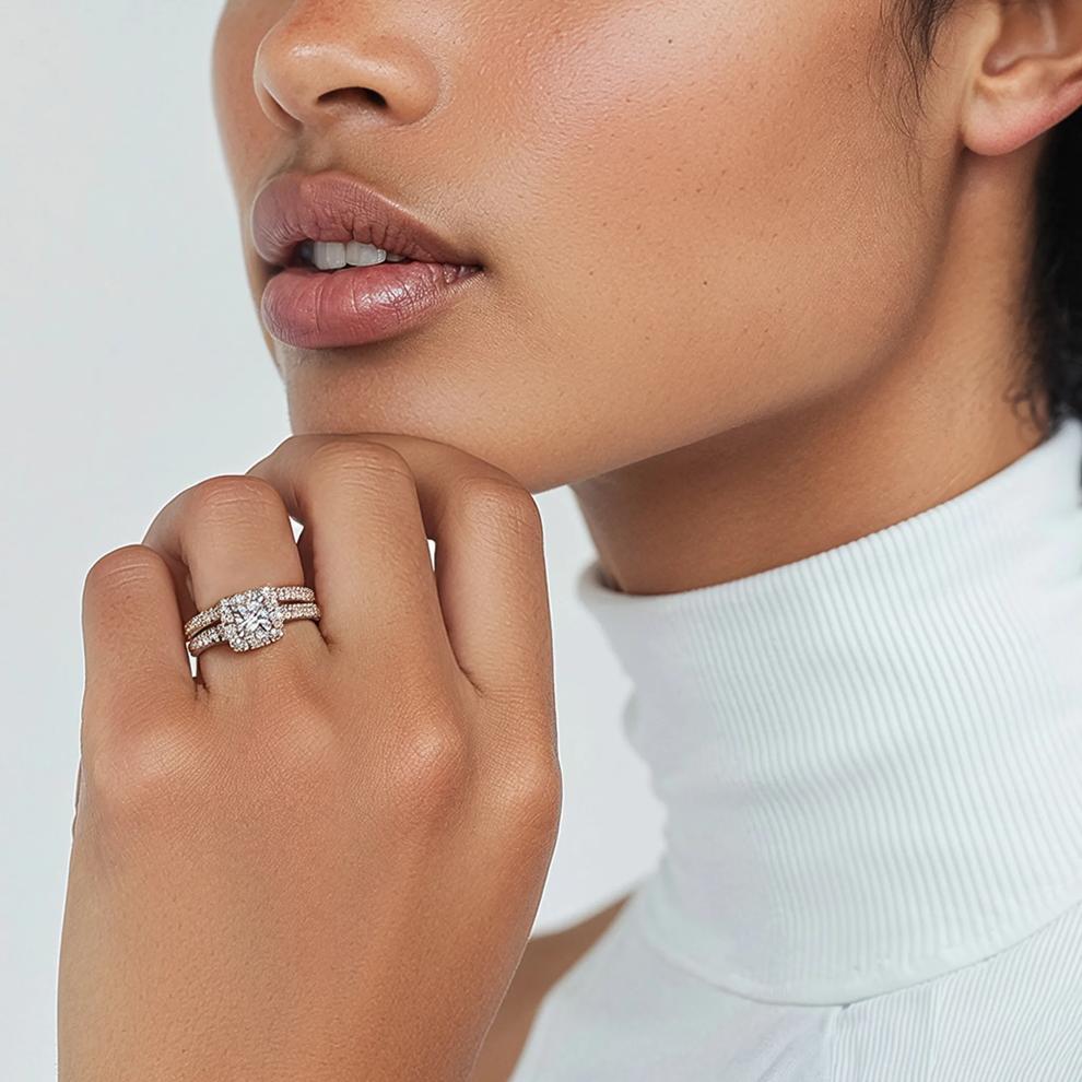 Diamond Bridal Set in 14K White Gold (2 ct. tw.) – Image 6 of 6