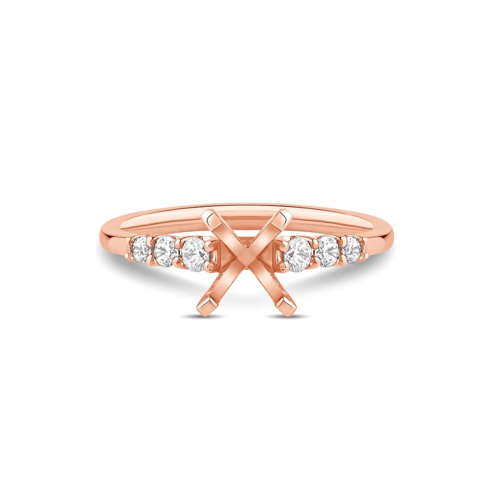 Diamond Semi-Mount in 14K Rose Gold (1/4 ct. tw.) – Image 1 of 5