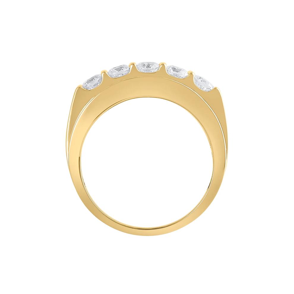 Men's Lab Grown Diamond Ring in 10K Yellow Gold (3 ct. tw.) – Image 2 of 3