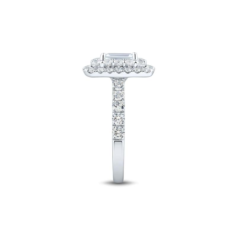 Lab Grown Diamond Emerald-Cut Double Halo Engagement Ring in 10K White Gold &#40;2 1/2 ct. tw.&#41; – Image 3 of 3