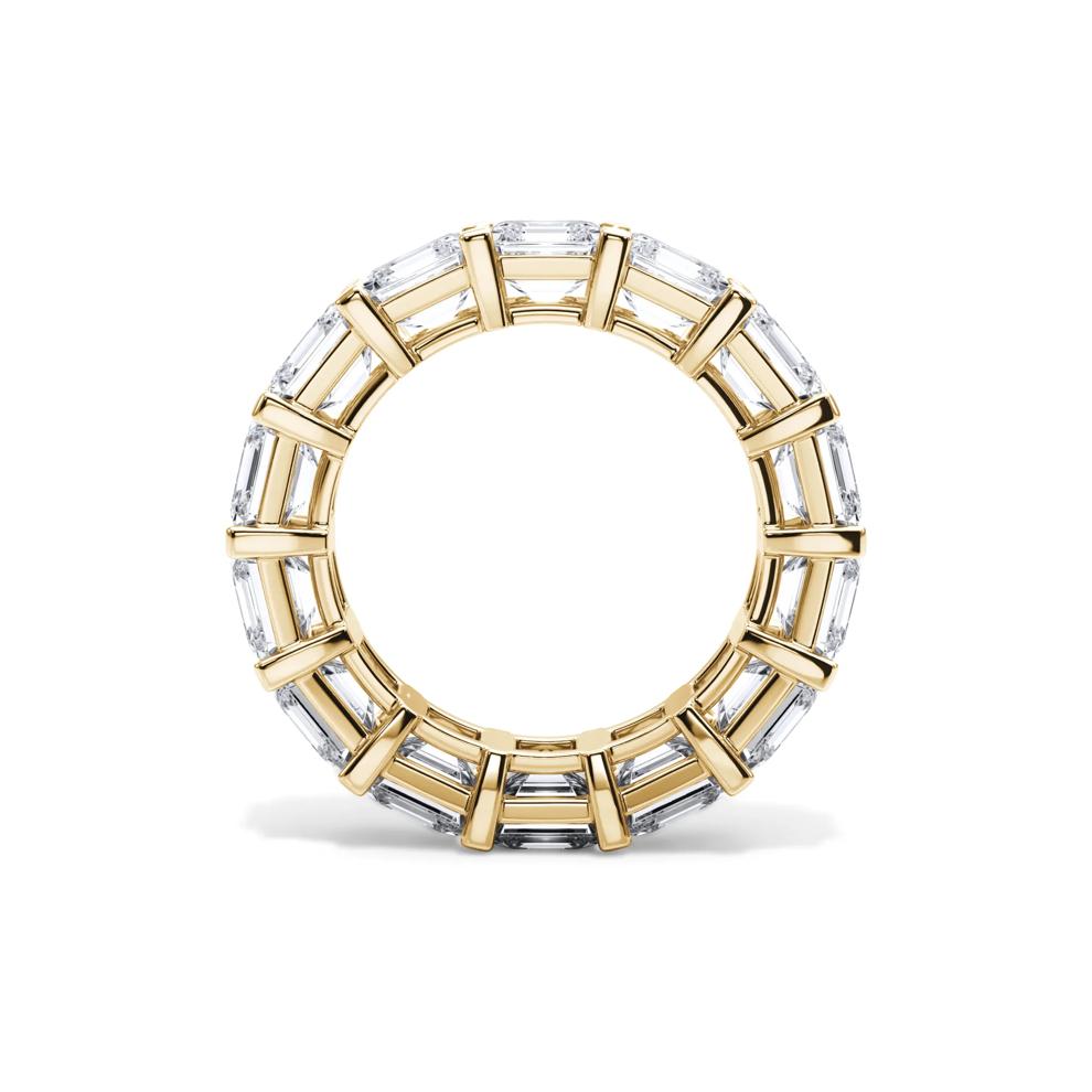 Lab Grown Diamond Asscher-Cut Eternity Band in 18K Yellow Gold (10 1/2 ct. tw.) – Image 2 of 4