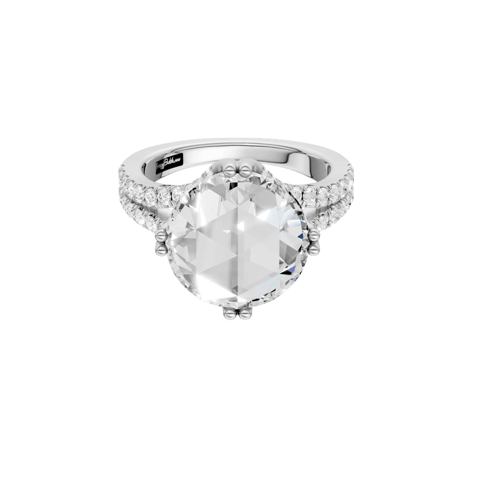 Serenity Lab Grown Diamond Engagement Ring in Platinum (4 1/2 ct. tw.) – Image 1 of 5