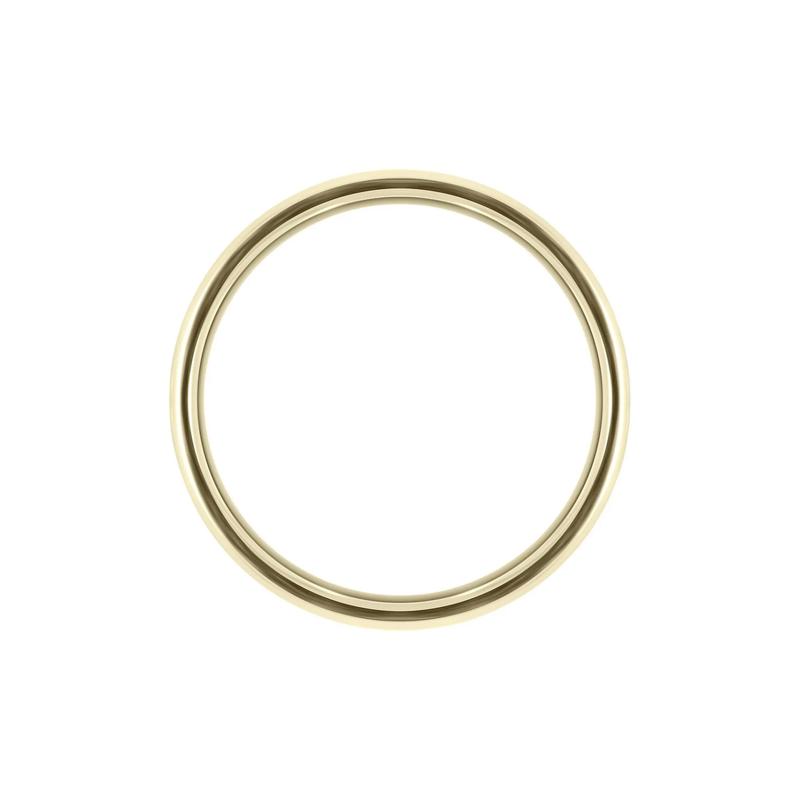 Men's Satin Finish Band in 10K Yellow Gold, 6MM – Image 2 of 3