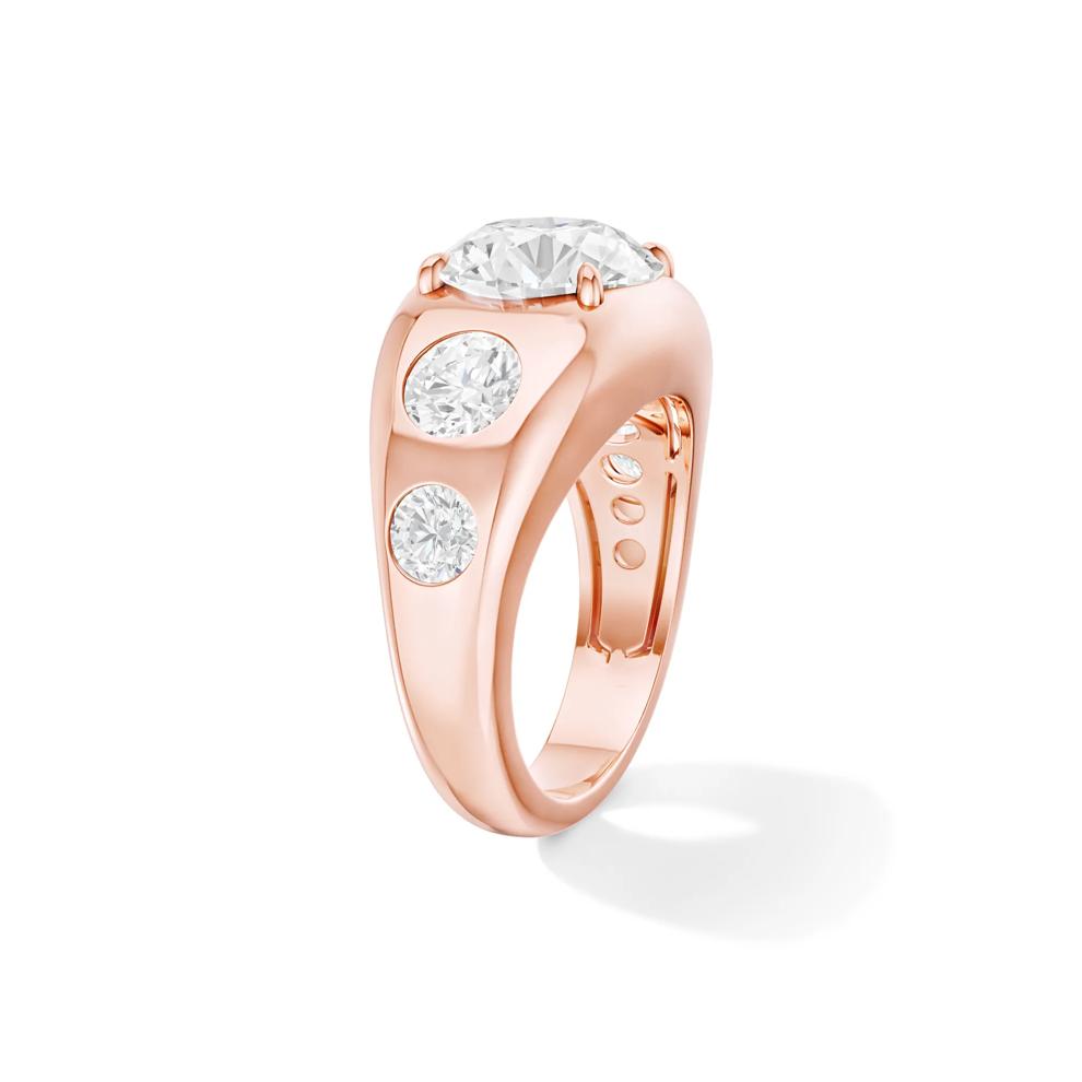 Rory Lab Grown Diamond Engagement Ring in 14K Rose Gold (4 1/2 ct. tw.) – Image 3 of 4