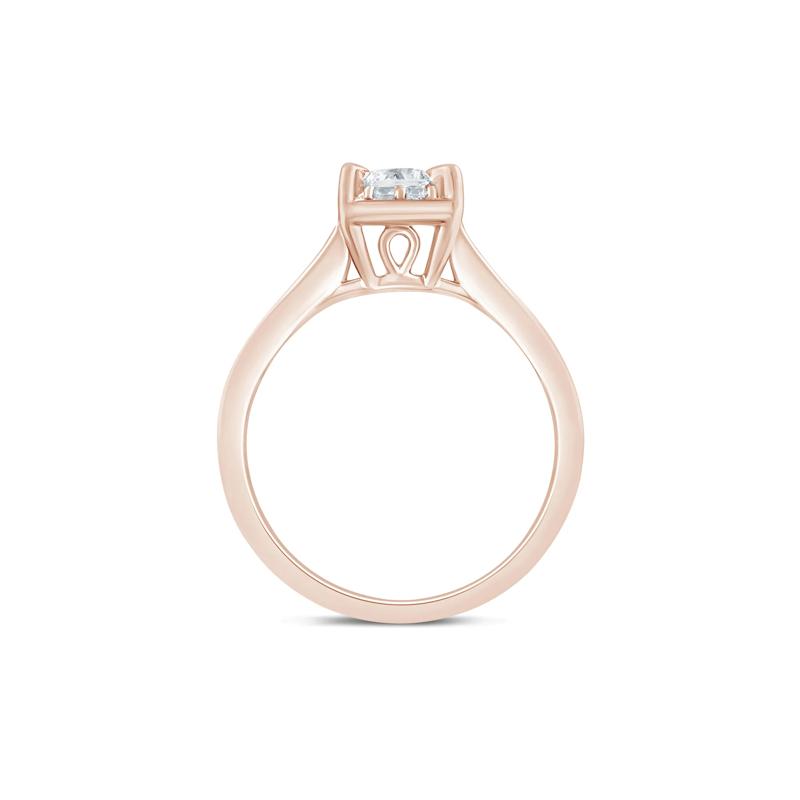 Princess-Cut Diamond Engagement Ring in 14K Rose Gold &#40;7/8 ct. tw.&#41; – Image 2 of 3