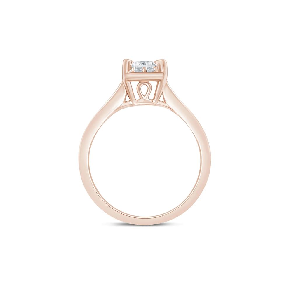 Princess-Cut Diamond Engagement Ring in 14K Rose Gold (7/8 ct. tw.) – Image 2 of 3