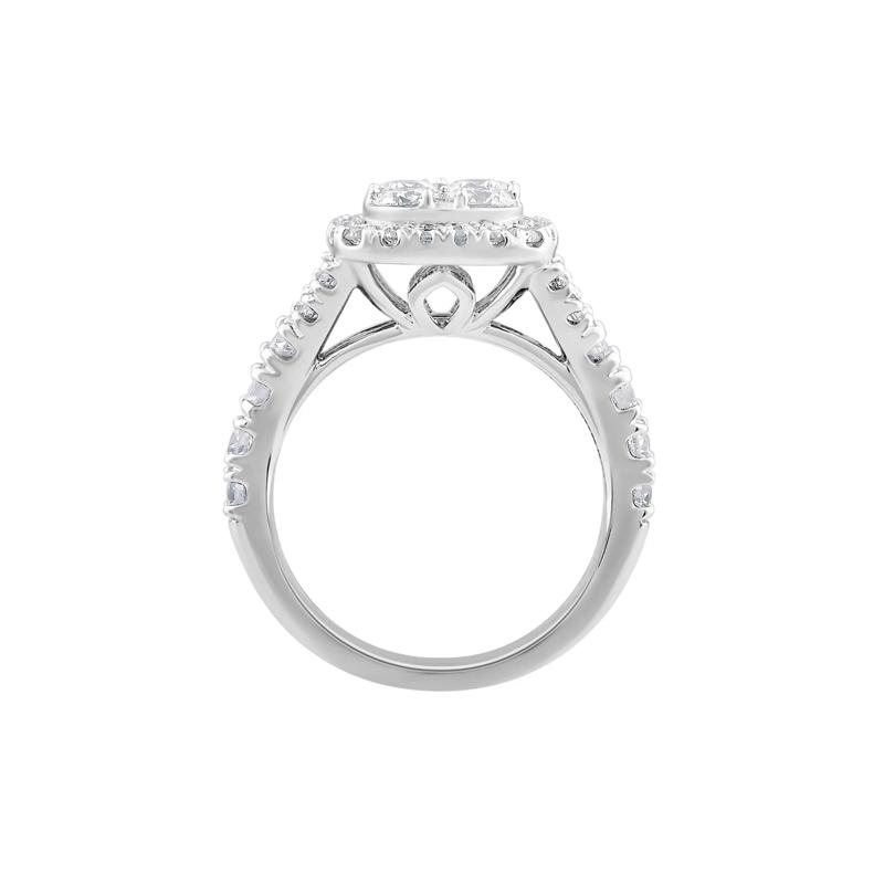 Lab Grown Diamond Composite Engagement Ring in 14K White Gold &#40;2 ct. tw.&#41; – Image 2 of 3