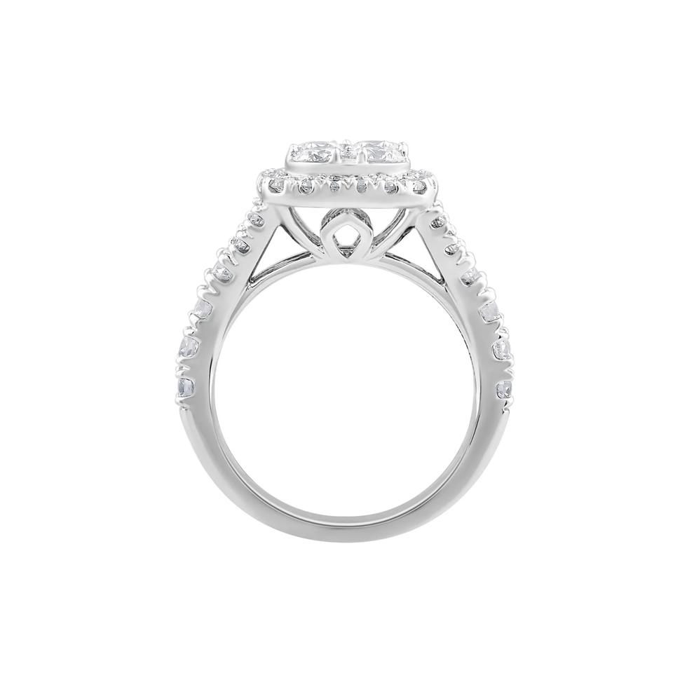 Lab Grown Diamond Composite Engagement Ring in 14K White Gold (2 ct. tw.) – Image 2 of 3