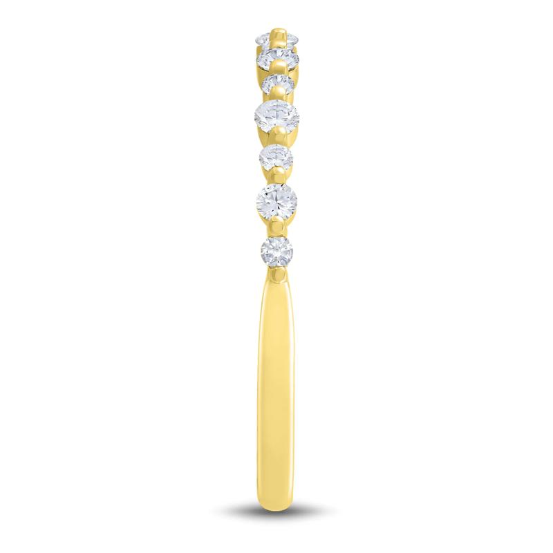 Diamond Shared-Prong Band in 10K Yellow Gold &#40;1/4 ct. tw.&#41; – Image 3 of 3