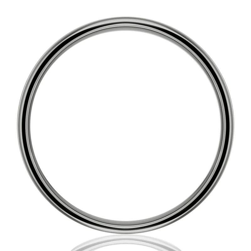 Men&#39;s Swirl Finish Band in Tantalum, 8MM – Image 2 of 3