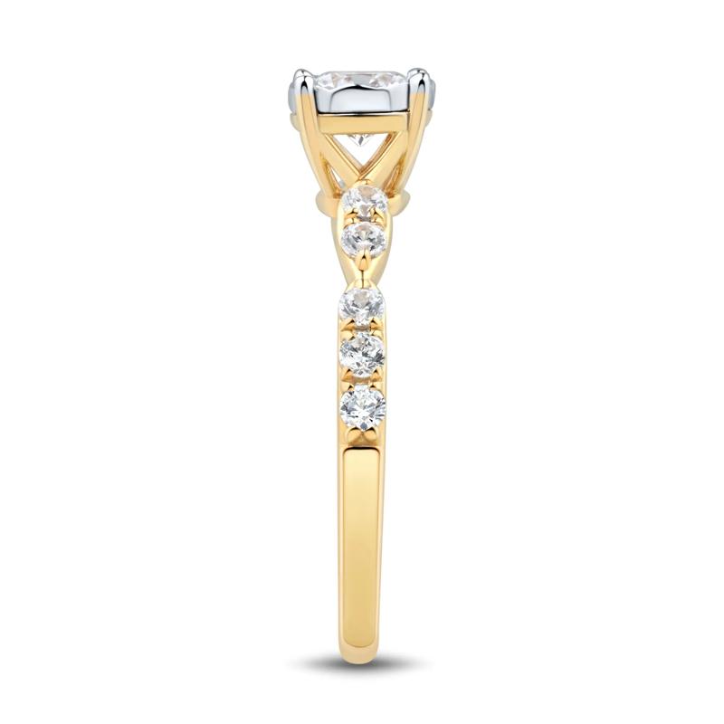 Diamond Engagement Ring in 14K Yellow and White Gold &#40;3/4 ct. tw.&#41; – Image 3 of 3
