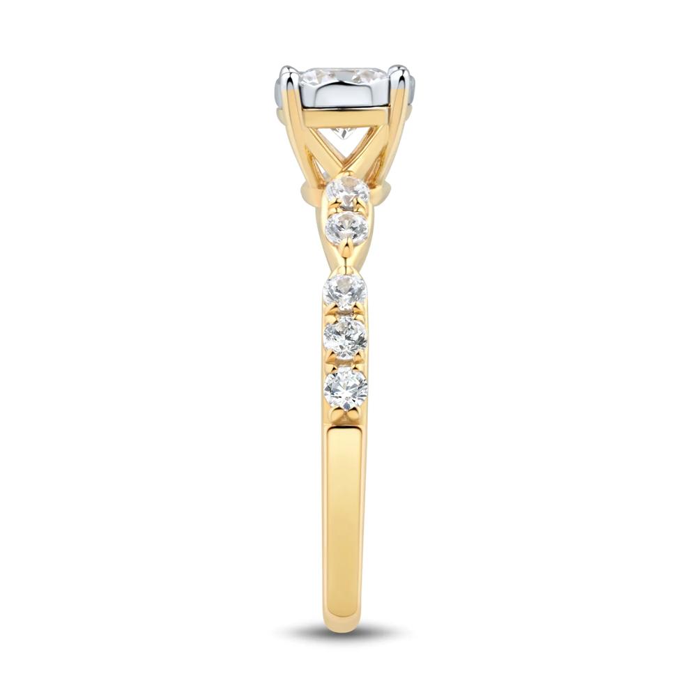 Diamond Engagement Ring in 14K Yellow and White Gold (3/4 ct. tw.) – Image 3 of 3