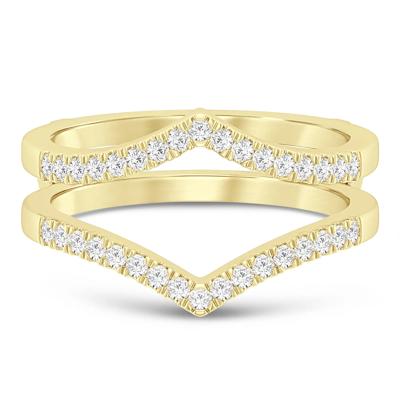 Diamond Chevron Insert in 10K Yellow Gold (1/5 ct. tw.)