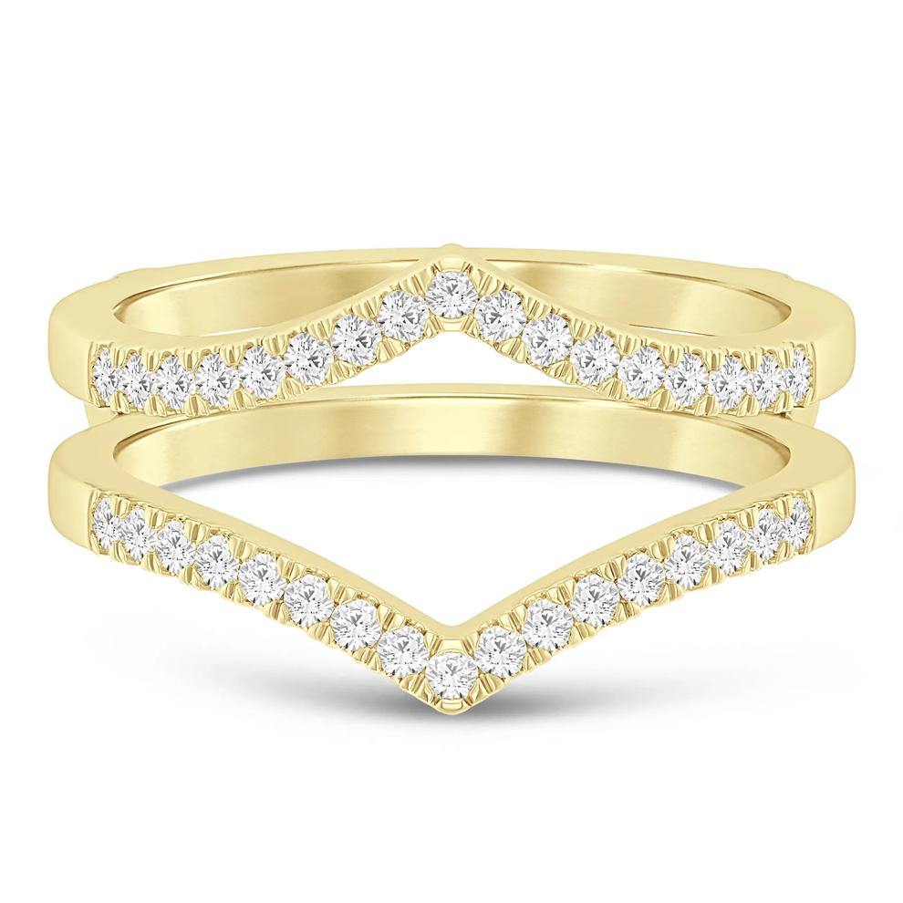 Diamond Chevron Insert in 10K Yellow Gold (1/5 ct. tw.) – Image 1 of 4