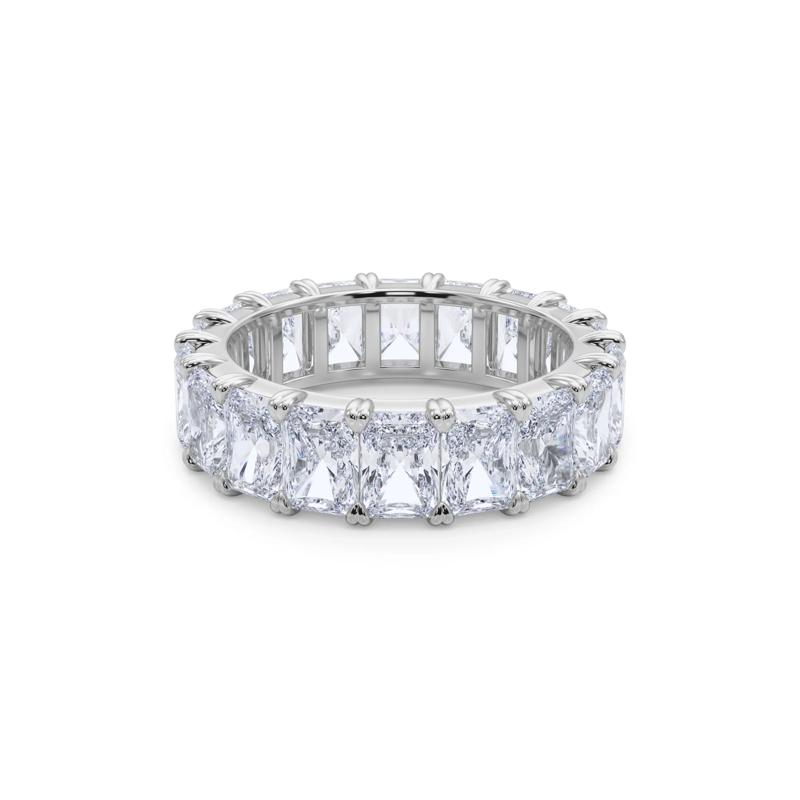 Lab Grown Diamond Radiant-Cut Eternity Band in Platinum (7 ct. tw.) – Image 5 of 5